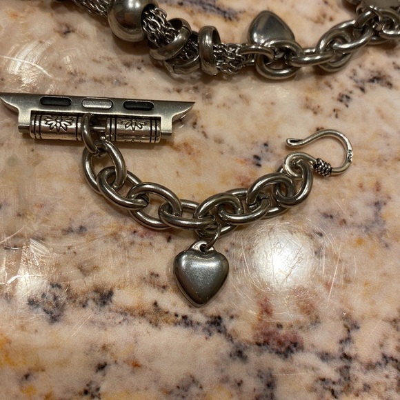 APPLE WATCH Band & Bracelet Stainless Steel w Charms 2pc - Picture 8 of 11